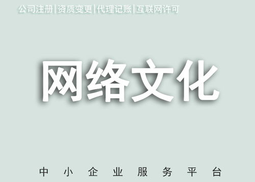 蘇州辦理網絡文化經營許可證的條件與流程詳解